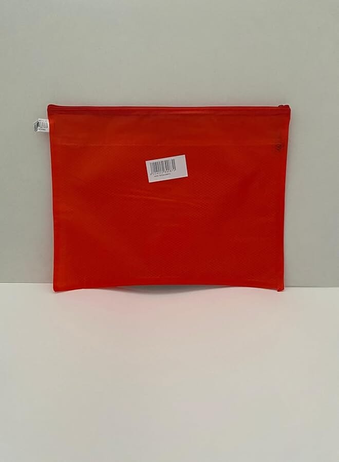Clever Zipper Bag, B4 Size, Red
